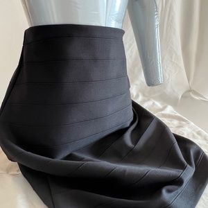 Joseph Ribkoff Black Ribbed Bandage Skirt NWT